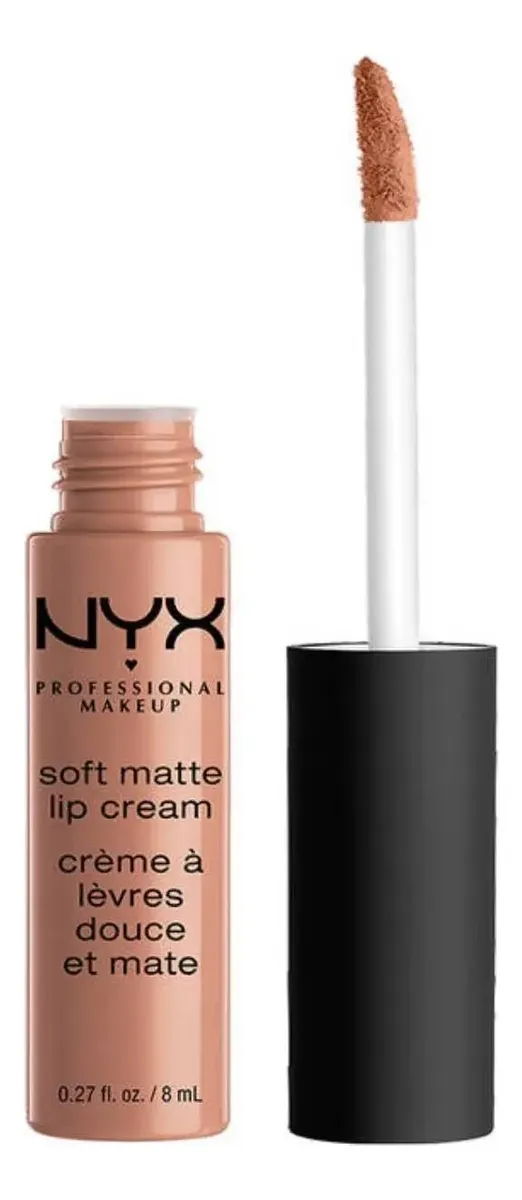 Labial Líquido NYX Soft Matte Lip Cream en Tono London con Acabado Mate